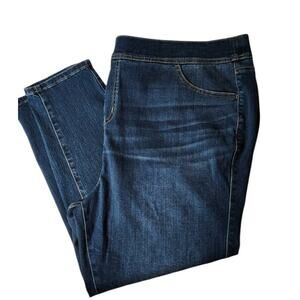 Torrid Jeans Size 4S 4x Short Lean Jean Super Soft Blue Pockets Faded FeelTheFit